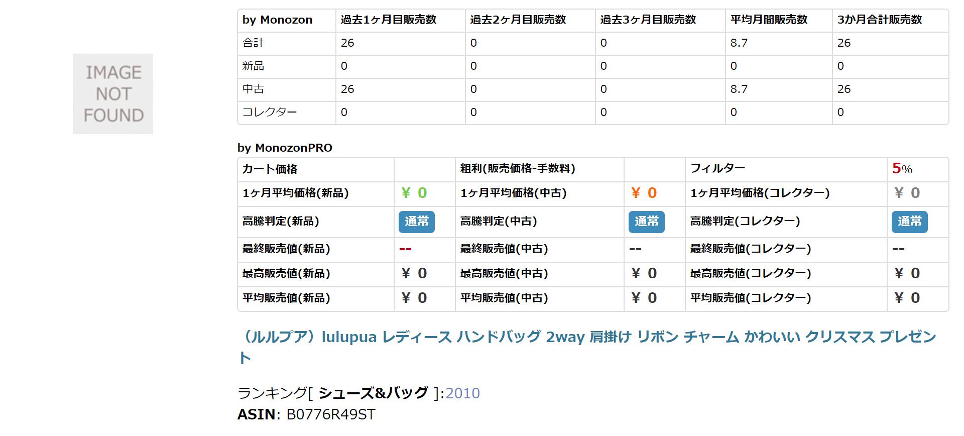 モノゾンも表示された!